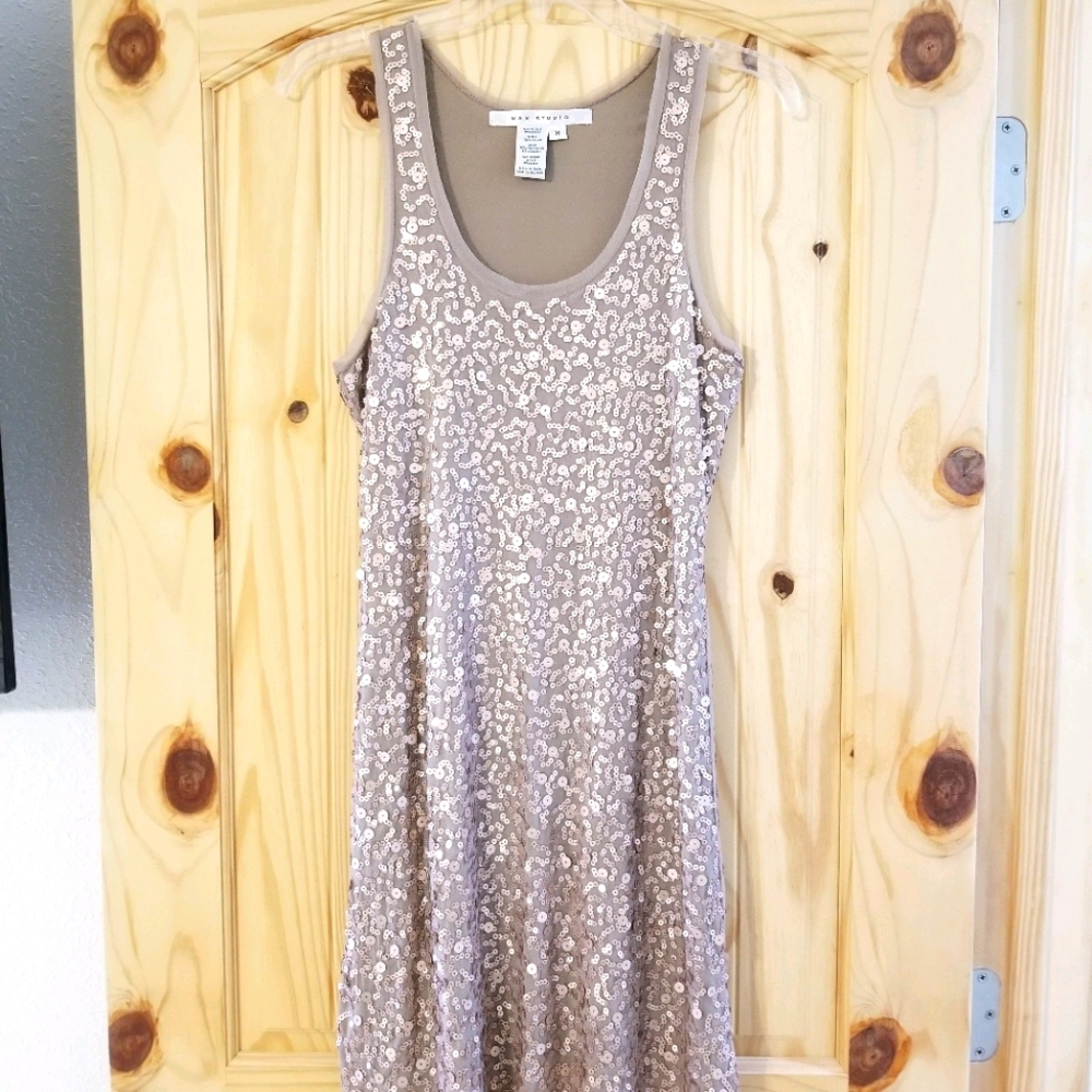 Rose gold color dress